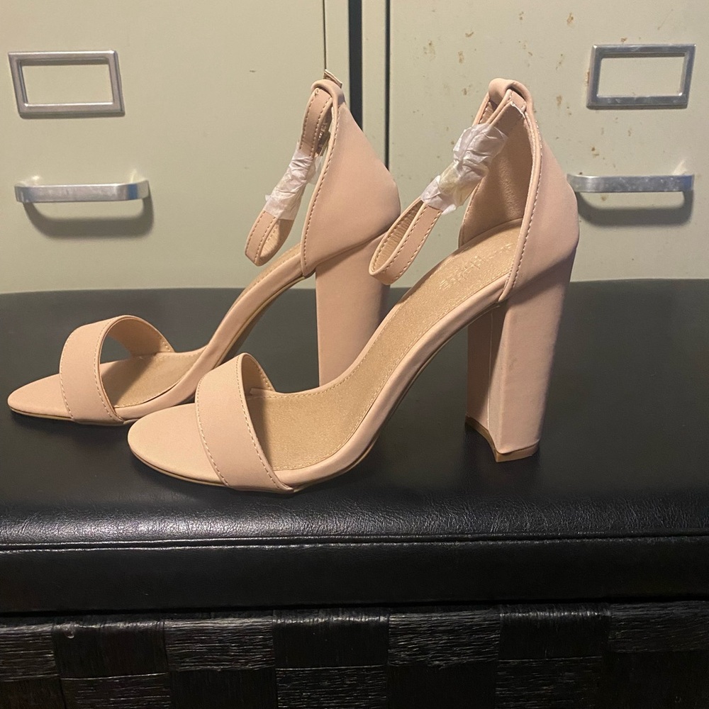 Ladies beige heels